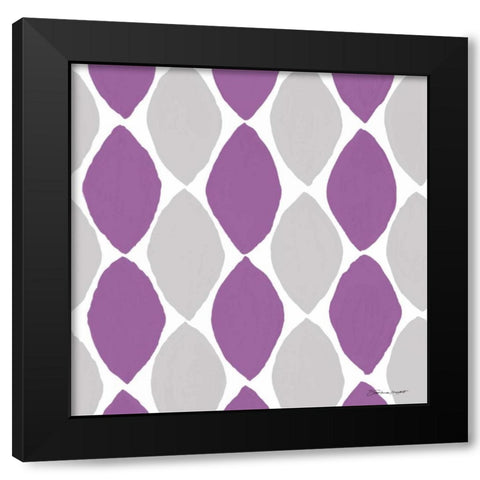 Spots in Orchid Black Modern Wood Framed Art Print with Double Matting by Marrott, Stephanie