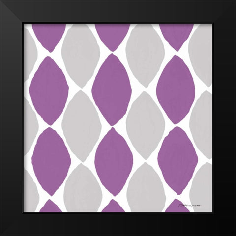 Spots in Orchid Black Modern Wood Framed Art Print by Marrott, Stephanie