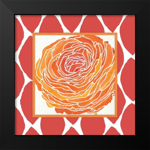 Modern Flower I Black Modern Wood Framed Art Print by Marrott, Stephanie