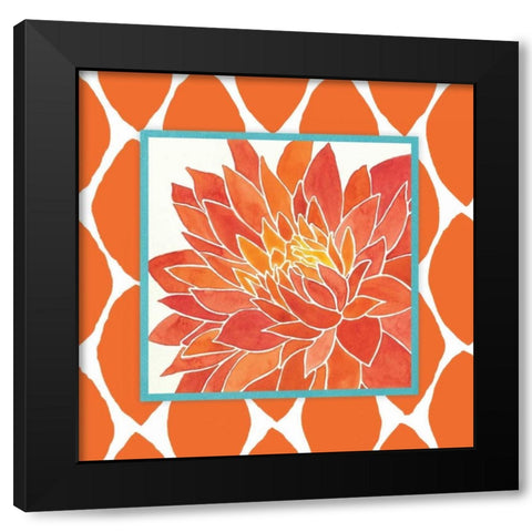 Modern Flower II Black Modern Wood Framed Art Print by Marrott, Stephanie