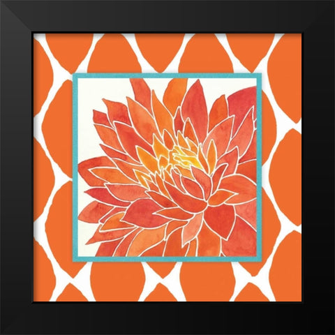 Modern Flower II Black Modern Wood Framed Art Print by Marrott, Stephanie