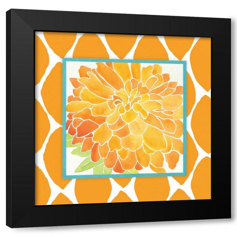 Modern Flower IV Black Modern Wood Framed Art Print with Double Matting by Marrott, Stephanie