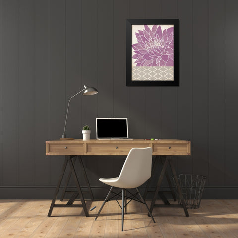 Dahlia Orchid I Black Modern Wood Framed Art Print by Marrott, Stephanie