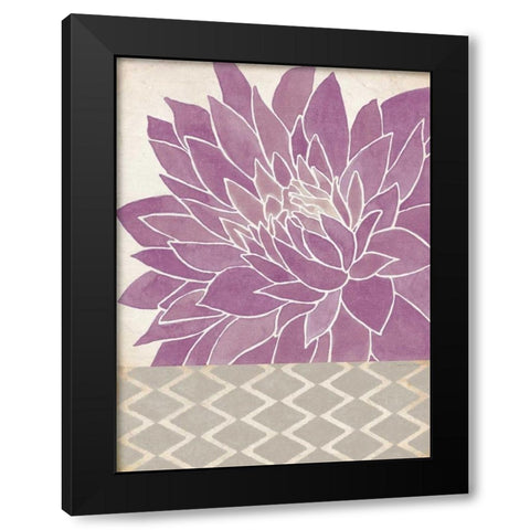 Dahlia Orchid I Black Modern Wood Framed Art Print with Double Matting by Marrott, Stephanie
