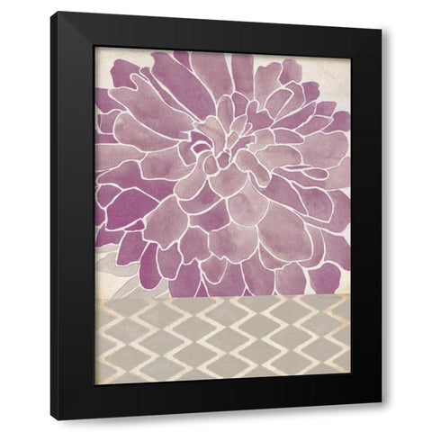 Dahlia Orchid II Black Modern Wood Framed Art Print with Double Matting by Marrott, Stephanie