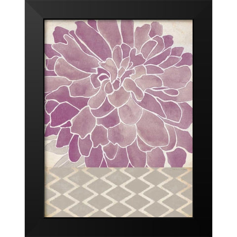 Dahlia Orchid II Black Modern Wood Framed Art Print by Marrott, Stephanie