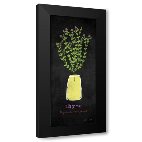 Thyme Black Modern Wood Framed Art Print with Double Matting by Marrott, Stephanie