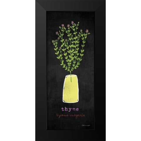 Thyme Black Modern Wood Framed Art Print by Marrott, Stephanie