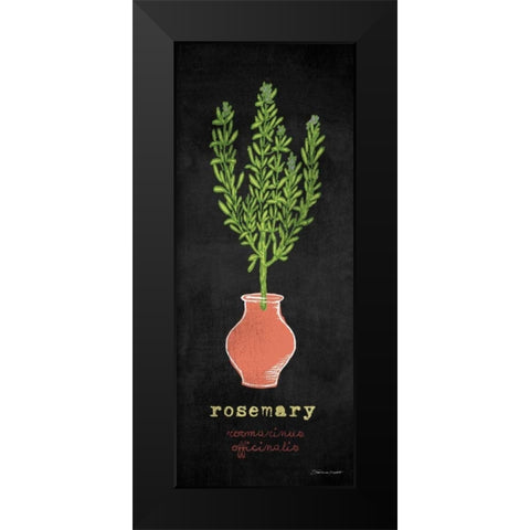 Rosemary Black Modern Wood Framed Art Print by Marrott, Stephanie