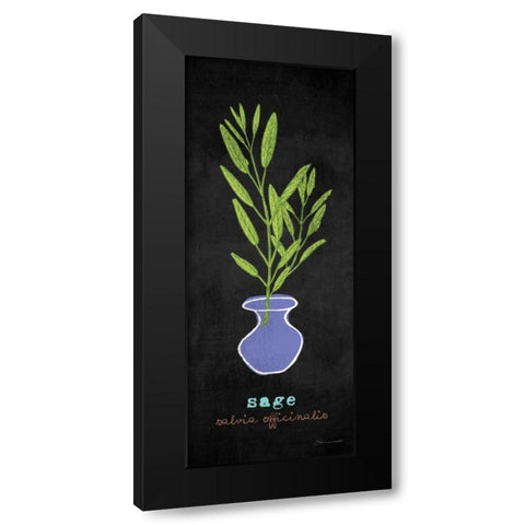 Sage Black Modern Wood Framed Art Print with Double Matting by Marrott, Stephanie
