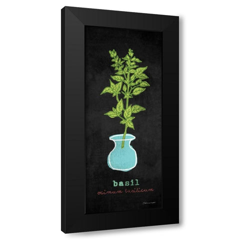 Basil Black Modern Wood Framed Art Print with Double Matting by Marrott, Stephanie
