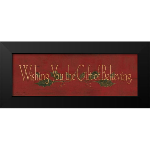 Wishing You Black Modern Wood Framed Art Print by Marrott, Stephanie