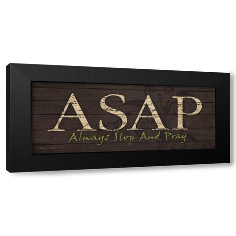 ASAP Black Modern Wood Framed Art Print with Double Matting by Marrott, Stephanie