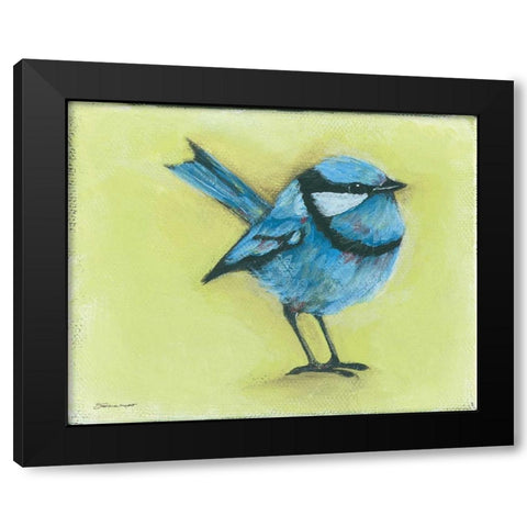 Blue Boy Black Modern Wood Framed Art Print by Marrott, Stephanie