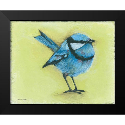 Blue Boy Black Modern Wood Framed Art Print by Marrott, Stephanie