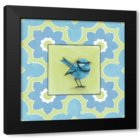 Blue Boy in Green Black Modern Wood Framed Art Print with Double Matting by Marrott, Stephanie