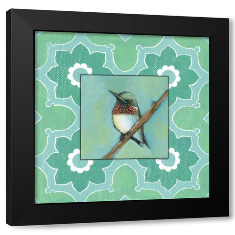 Taking a Rest in Green Black Modern Wood Framed Art Print by Marrott, Stephanie