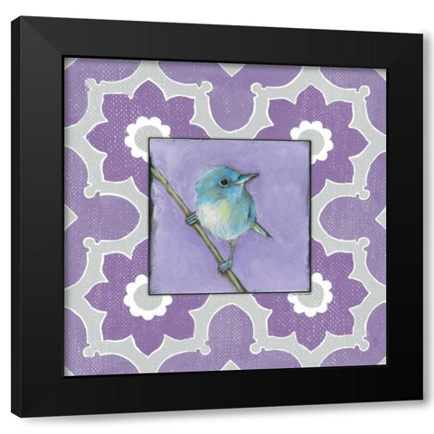 Feeling Fancy in Purple Black Modern Wood Framed Art Print with Double Matting by Marrott, Stephanie