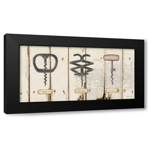 Corkscrews I Black Modern Wood Framed Art Print by Marrott, Stephanie