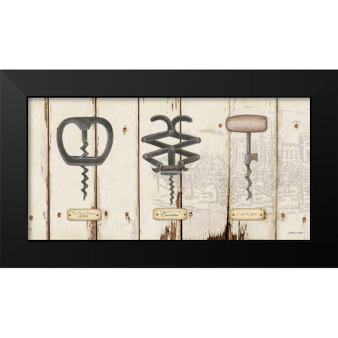 Corkscrews I Black Modern Wood Framed Art Print by Marrott, Stephanie