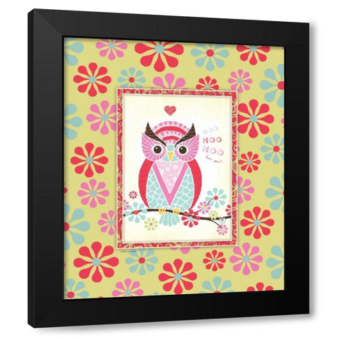 Owl III Black Modern Wood Framed Art Print by Marrott, Stephanie