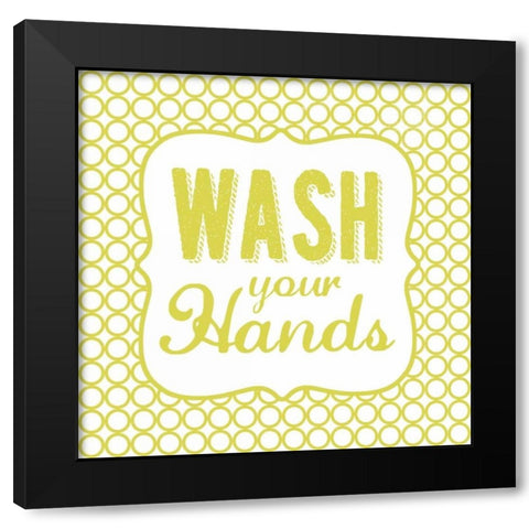 Wash Black Modern Wood Framed Art Print by Marrott, Stephanie
