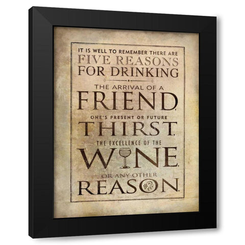 Well to Remember Black Modern Wood Framed Art Print with Double Matting by Marrott, Stephanie