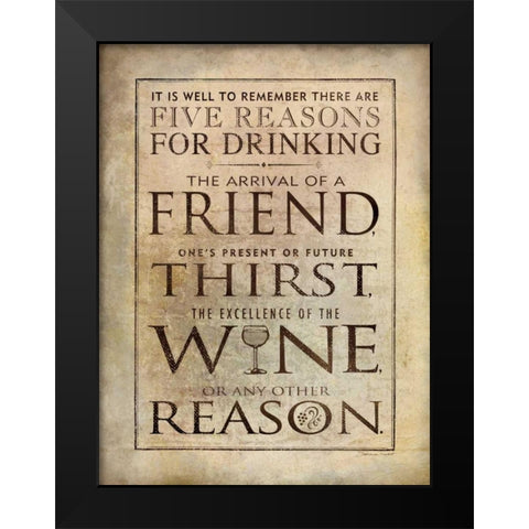 Well to Remember Black Modern Wood Framed Art Print by Marrott, Stephanie