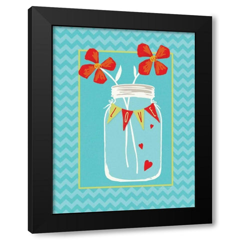 Love Jar Black Modern Wood Framed Art Print with Double Matting by Marrott, Stephanie