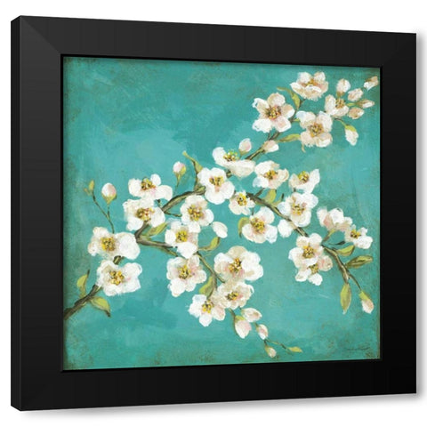 Spring Blossoms I Black Modern Wood Framed Art Print with Double Matting by Marrott, Stephanie