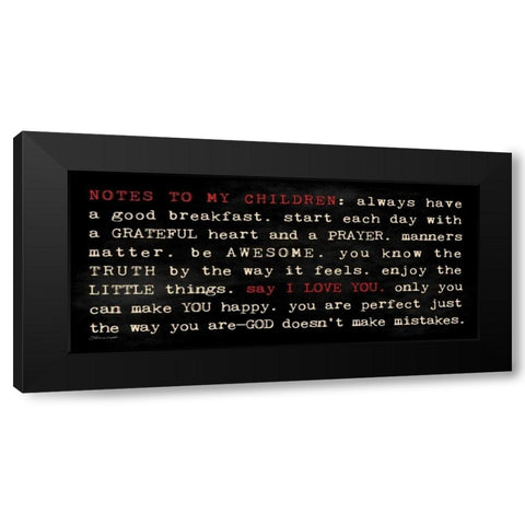 Notes II Black Modern Wood Framed Art Print with Double Matting by Marrott, Stephanie
