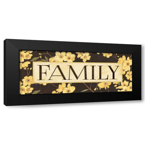 Family Black Modern Wood Framed Art Print with Double Matting by Marrott, Stephanie