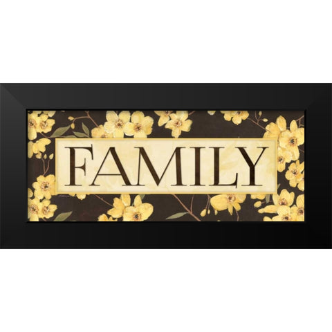 Family Black Modern Wood Framed Art Print by Marrott, Stephanie