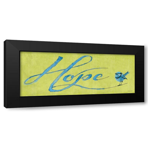 Hope Black Modern Wood Framed Art Print by Marrott, Stephanie