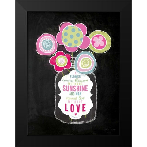Without Love Black Modern Wood Framed Art Print by Marrott, Stephanie
