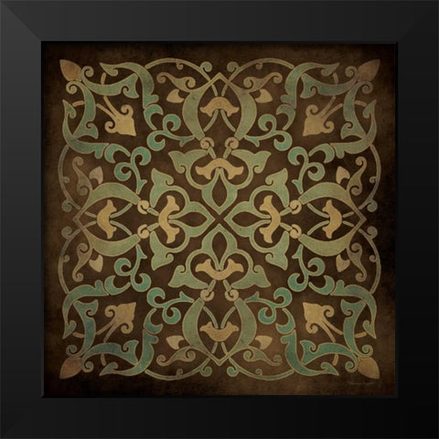 Tile Design I Black Modern Wood Framed Art Print by Marrott, Stephanie