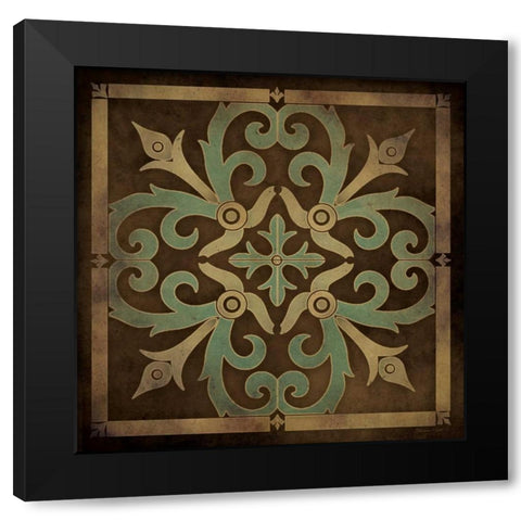 Tile Design IV Black Modern Wood Framed Art Print by Marrott, Stephanie