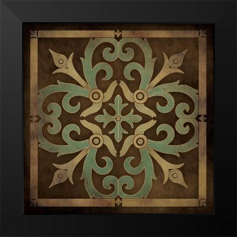Tile Design IV Black Modern Wood Framed Art Print by Marrott, Stephanie