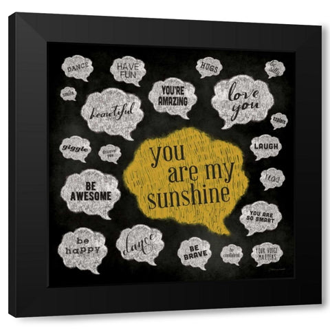 Inner Thoughts II Black Modern Wood Framed Art Print with Double Matting by Marrott, Stephanie