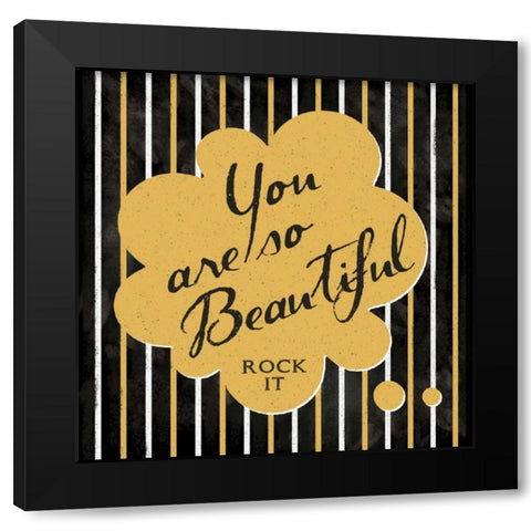 Beautiful Black Modern Wood Framed Art Print with Double Matting by Marrott, Stephanie
