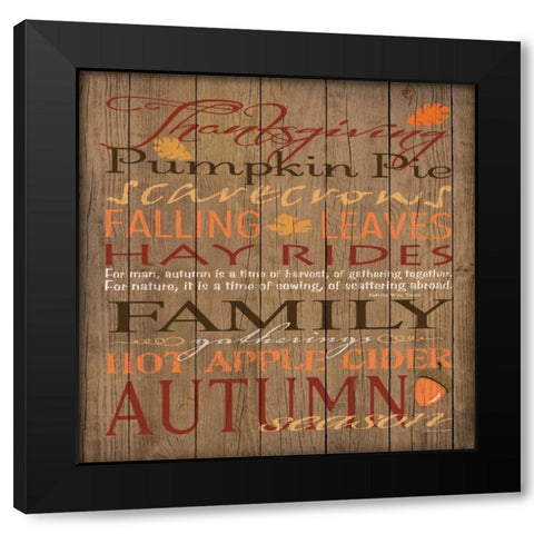 Thanksgiving I Black Modern Wood Framed Art Print with Double Matting by Marrott, Stephanie