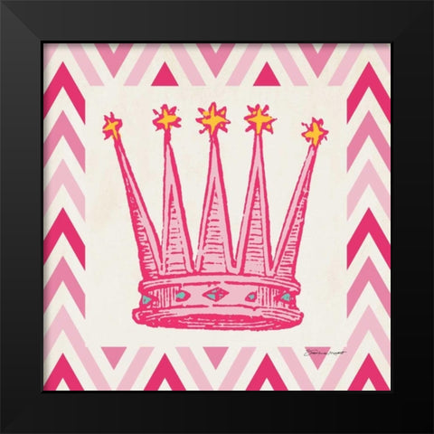 Playroom Crown I Black Modern Wood Framed Art Print by Marrott, Stephanie