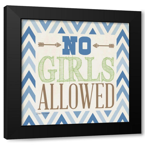 Playroom Boy II Black Modern Wood Framed Art Print by Marrott, Stephanie