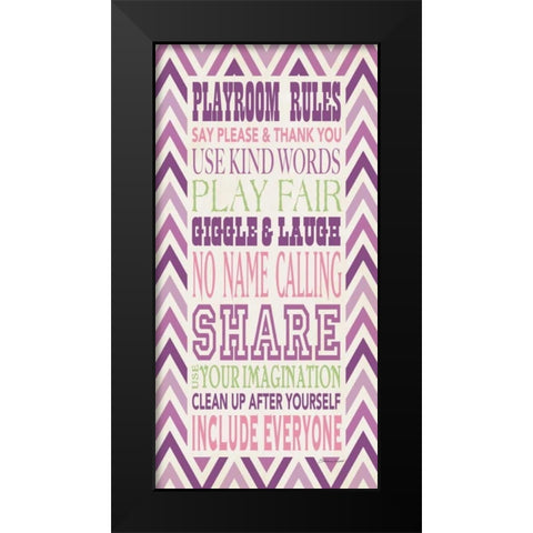 Playroom Girl II Black Modern Wood Framed Art Print by Marrott, Stephanie