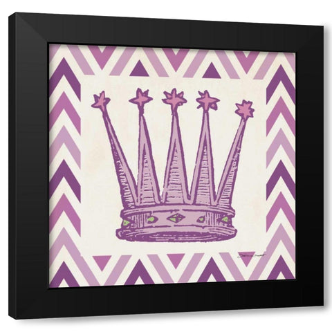Playroom Crown II Black Modern Wood Framed Art Print by Marrott, Stephanie
