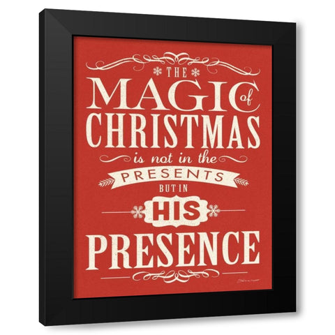 Presence Black Modern Wood Framed Art Print with Double Matting by Marrott, Stephanie