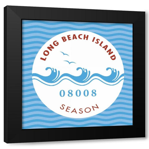 Long Beach Island I Black Modern Wood Framed Art Print by Marrott, Stephanie