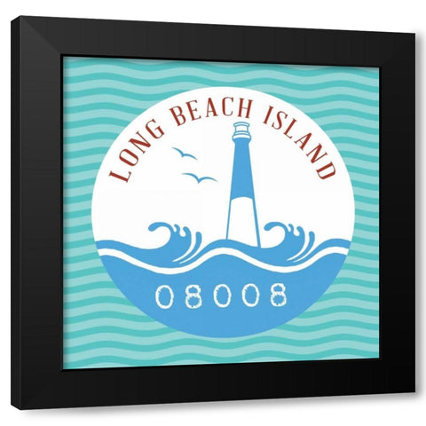 Long Beach Island II Black Modern Wood Framed Art Print by Marrott, Stephanie