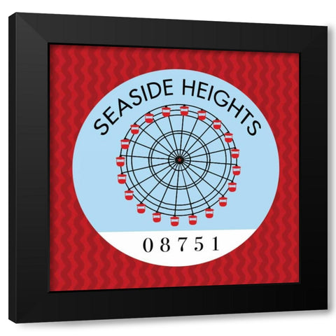 Seaside Heights I Black Modern Wood Framed Art Print by Marrott, Stephanie