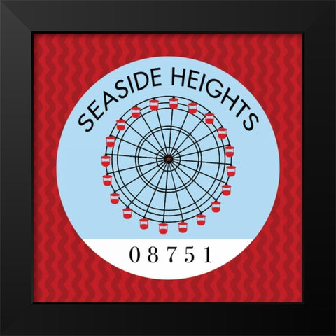 Seaside Heights I Black Modern Wood Framed Art Print by Marrott, Stephanie